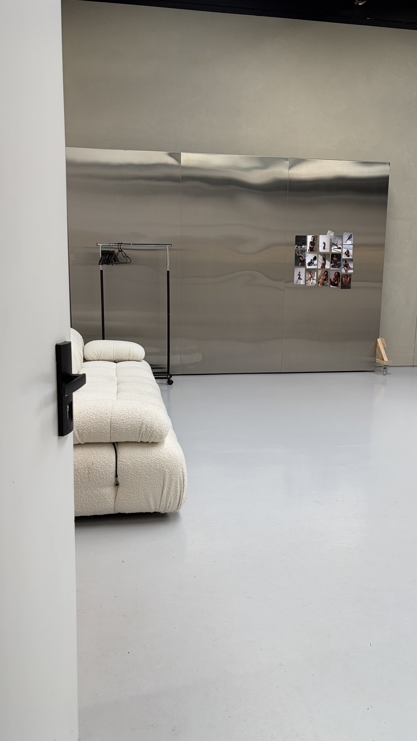 Bouclé sofa in Editorial Haus studio